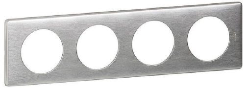 Рамка универсальная Legrand Celiane 4-м. металл алюминий  картинка